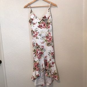 Bloomingdale’s AQUA NWT Floral High-Low Dress